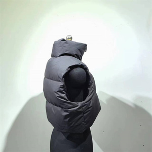 <span class=keywords><strong>Gilet</strong></span> bouffant personnalisé noir <span class=keywords><strong>bleu</strong></span> gris <span class=keywords><strong>clair</strong></span> pour hommes Streetwear vêtements d'extérieur avec fonction coupe-vent et fermeture à glissière - Product Image 5