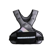 Gilet lesté en PVC pour la remise en forme, avec billes d'acier invisibles, en tissu de plongée, pour la course à pied, excellent confort