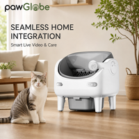 Bac à litière intelligent automatique pour chat avec caméra HD, contrôle à distance via application, capteurs de poids, reconnaissance multi-chats, nettoyage facile, support amovible