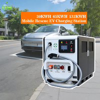 Stasiun Pengisian Daya EV Mobile 60kWH, Pengisi Daya AC DC Baterai Lifepo4 130KWH untuk Pengisian EV, Baterai Lithium 100kwh untuk Penyimpanan Tenaga Surya