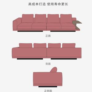 Sofá Italiano de Cuero Genuino, Sofá de Dos Plazas de Lujo para Sala de Estar - Product Image 6