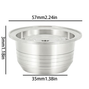 Cápsulas Reutilizables de Acero Inoxidable para Rellenar con Polvo, Compatibles con la Cafetera <span class=keywords><strong>Nespresso</strong></span> <span class=keywords><strong>Vertuo</strong></span> - Product Image 5