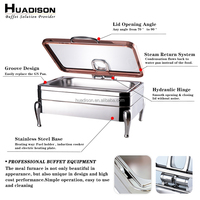 Huadison – vaisselle de service en acier inoxydable 304, équipement de restauration commerciale