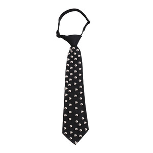 Corbata Casual Negra para Hombre, Estilo Punk con Tachuelas, Sin Nudo, Chapado en Oro, Plata y Negro Monocromático, Estilo Corsage, Venta al por Mayor - Product Image 5