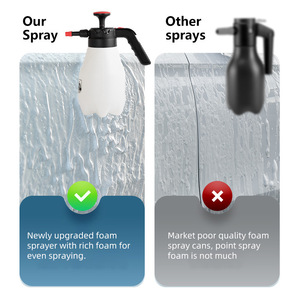 Mingou Foam Sprayer Bottle 1.5L Manual Pressure Car Wash <b>Cleaner</b> <b>Spray</b> Gun for Vehicle Cleaning - Product Image 2