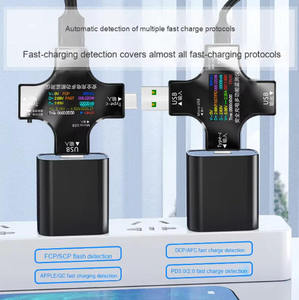 Détecteur de chargeur de téléphone portable Type-C PD, Voltmètre DC, Ampèremètre, Compteur de puissance, Testeur USB, Mesureur de tension d'ondulation - Catégorie de produit - Product Image 4