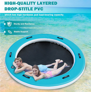 ड्रॉप सिलाई पानी खेल pvc पोर्टेबल बाहरी पानी फ्लोटिंग मैट फ्लोटिंग वाटर हैममॉक - Product Image 2