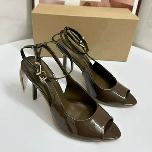 Sandales à talons hauts pour femmes, style peep-toe, grandes tailles, style polyvalent pour tous les jours et les sorties - Product Image 1