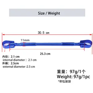Barre transversale de tuyau de poignée de direction de moto pour le motocross de sport de saleté de vélo de rue