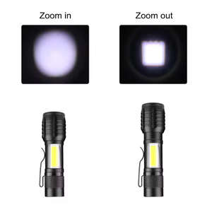 Nhôm Zoom Nhỏ <span class=keywords><strong>LED</strong></span> Cảm Ứng Ánh Sáng Mạnh Mẽ Linterna COB Siêu Sáng Không Thấm Nước USB Có Thể Sạc Lại Edc Túi <span class=keywords><strong>LED</strong></span> Mini Đèn Pin - Product Image 4