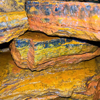 Batu mentah Pietersite alami, batu piretersite kuning kualitas tinggi digunakan untuk dekorasi