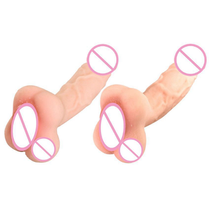 Godet de masturbation unisexe en caoutchouc souple, modèle inversé, avec simulation de pénis et de fesses, pour masturbation masculine et féminine, et pour la masturbation bisexe - Product Image 2