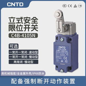 Microinterruptor Eléctrico CNTD Changde C4B-4105N y C4B-4115N con 10A Máx. Rodillo Metálico Actual - Product Image 3