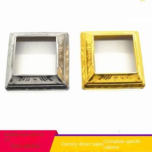 Cubierta Decorativa Moderna de Acero Inoxidable 304, Diseño Cuadrado Duradero, Estilo Europeo, Patrón de Tubería, para Barandilla de Escalera, Cubre Tuberías - Product Image 2