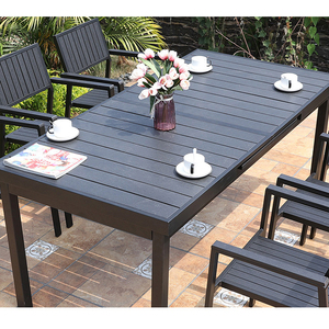Nuevo Producto 2020, Venta al por Mayor de Fábrica, Juego de <span class=keywords><strong>Mesa</strong></span> de Comedor de Madera y Plástico para Jardín Exterior, 10 Plazas, <span class=keywords><strong>Extensible</strong></span> - Product Image 3