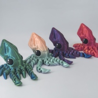 Moderne 3D-Gedruckte Bunte Kleine Tintenfische - Geburtstagsdekoration & Spielzeug für Zuhause und Schreibtisch