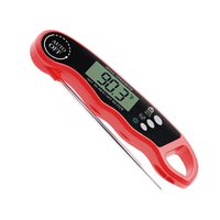 Termometer Makanan Digital Tahan Air IPX6 Cepat Baca Konstruksi Logam Akurasi Tinggi Layar LCD Magnetik -50C~300C <1 detik