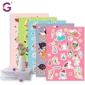 Autocollants personnalisés écologiques en forme d'animaux de dessin animé, impression imperméable, résistants à l'usure, style anthropomorphe, autocollant avec logo d'entreprise - Product Image 1