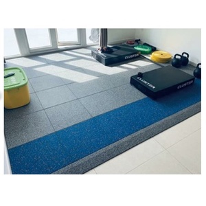 High Quality Vinyl Flooring Outdoor Shock Absorber Anti-Slip Wear Resistant EPDM Rubber <b>Mat</b> with Graphic Design - Product Image 1