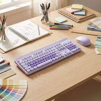 Clavier et souris sans fil programmables 2,4 G mécaniques en gros, rétroéclairage RGB, étanches pour PC portable
