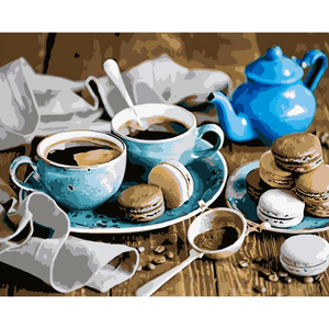 <span class=keywords><strong>Pintura</strong></span> al Óleo por Números, Paisaje, Pinturas Acrílicas sin Marco, Regalo Hecho a Mano, <span class=keywords><strong>Pintura</strong></span> para Colorear por Números, Decoración de Taza de Café para el Hogar - Product Image 1