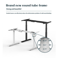 Table tubulaire ronde type de pied réglable établi intelligent table de bureau plate-forme d'apprentissage de levage automatique