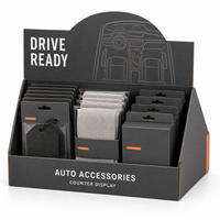 Boîtes de présentation PDQ personnalisées écologiques pour comptoir avec impression offset et pelliculage mat pour la vente au détail d'accessoires automobiles