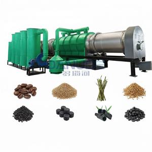 Four de carbonisation de coquilles de noix de biomasse, ligne de production de charbon de bois automatique continue pour les déchets de graines - Product Image 1