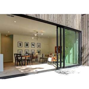 Hiện đại lớn Kính Patio trượt khung nhôm hiện đại Hurricane-proof thiết kế chống thấm nước cho ban công nhà Mall bên ngoài - Product Image 4