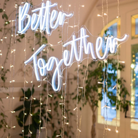 Neon-Schilder Maßgefertigte Hängende Buchstaben LED-Neon-Schild Wandhängende Neonlichter