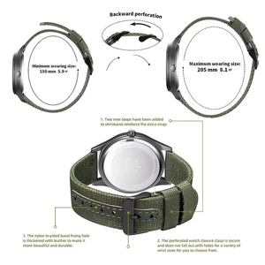 <span class=keywords><strong>Reloj</strong></span> de Cuarzo Deportivo para Hombre, con Caja de Acero Inoxidable, Cristal y Correa Ligera de Nailon - Product Image 3