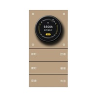 Interrupteur intelligent Tuya X3 à gradation avec écran OLED, bouton de réglage de la luminosité, panneau multifonctionnel pour la domotique à domicile et en hôtel