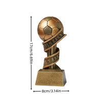 Trophées de football en résine personnalisés avec logo, tendance couleur et taille, pour souvenirs, sculpture, trophée de champion - Vente en gros