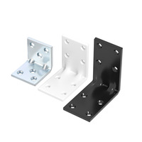 Supports d'angle modernes en acier en forme de L à 90 degrés pour la fixation de tables, chaises, armoires, penderies et étagères