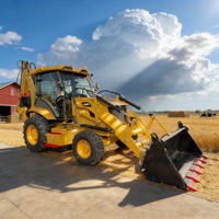 Rétrocaveuse Cat 420F 4x4 d'occasion, mini-excavatrice, chargeuse sur pneus, rétrocaveuse 420F2 430F2
