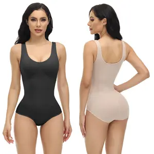 Kadın Bodysuit ince tam vücut Shapewear dikişsiz karın kontrol Bodysuit şekillendirme