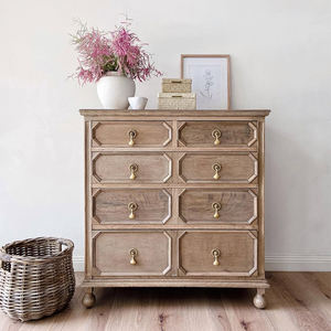 <span class=keywords><strong>Armoire</strong></span> murale de style américain et français en bois massif à huit tiroirs <span class=keywords><strong>pour</strong></span> entrée, salon, chambre à coucher avec garantie de 3 ans - Product Image 1