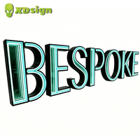 Lettres en relief LED personnalisées Infinity Abyss, IP67, acrylique semi-transparent, signalisation dynamique, éclairage extérieur, décoration visuelle