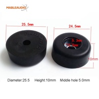 Pieds en caoutchouc de haute qualité pour amplificateur audio professionnel Mable, 25 mm x 10 mm, pour enceintes et chaises de bar/boutiques