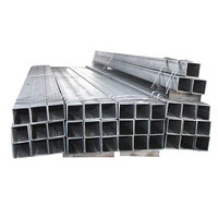 Tubo Cuadrado de Acero Pre-Galvanizado de 2x2 Pulgadas (50 mm), Sección Hueca de Acero al Carbono de Alta Resistencia con Recubrimiento de Zinc