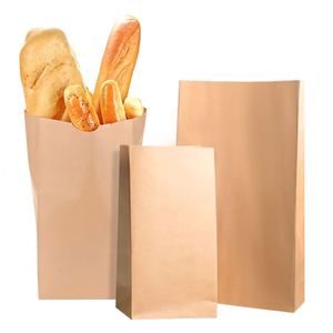 Sac d'emballage en papier personnalisé avec logo pour frites, chips, hamburgers, biscuits - Product Image 1