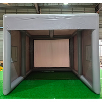 Enceinte de simulateur de golf gonflable en PVC de qualité commerciale, tente d'entraînement de golf sur mesure