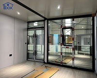 Maison conteneur extensible à double aile 20FT 30FT 40FT, Maisons préfabriquées à extension latérale, Unité de dortoir modulaire extensible en promotion