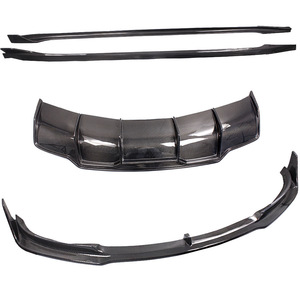 RASTP Carbon Fiber Body Kit Full Set For Tesla Model 3 Front <b>Splitter</b> Side Skirts Rear <b>Lip</b> Wing - Product Image 1