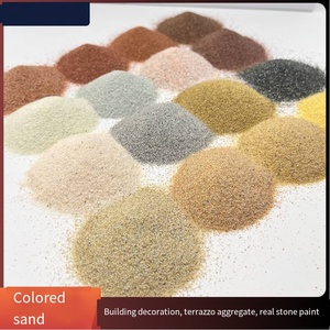 Suministro edificio pared Exterior Color arena textura pintura Color Natural gama completa 10-120 <span class=keywords><strong>malla</strong></span> piedra Real pintura hecha coque combustible - Product Image 5