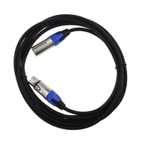 Câble audio XLR professionnel de haute qualité à faible bruit 7,0 MM 20FT mâle vers femelle Câble de microphone blindé