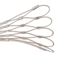 Filet de câbles en acier inoxydable 304 316, maille souple avec embouts, pour clôture de zoo, garde-corps de balcon, décoration architecturale