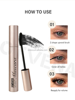OTVENA Mascara à formule à base de plantes pour la croissance des cils, imperméable, très vendu, boostant le volume des cils, 10 ml