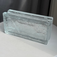 Briques de verre creuses transparentes JYG 50*100*200 en gros, effet veines de glace, pour salle de bain et blocs de construction décoratifs de haute qualité