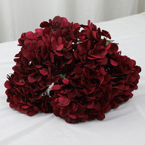 باقة زهور هيدرانجا صناعية كبيرة باللون الأخضر الداكن، قطعة مركزية لحفلات الزفاف - Product Image 5